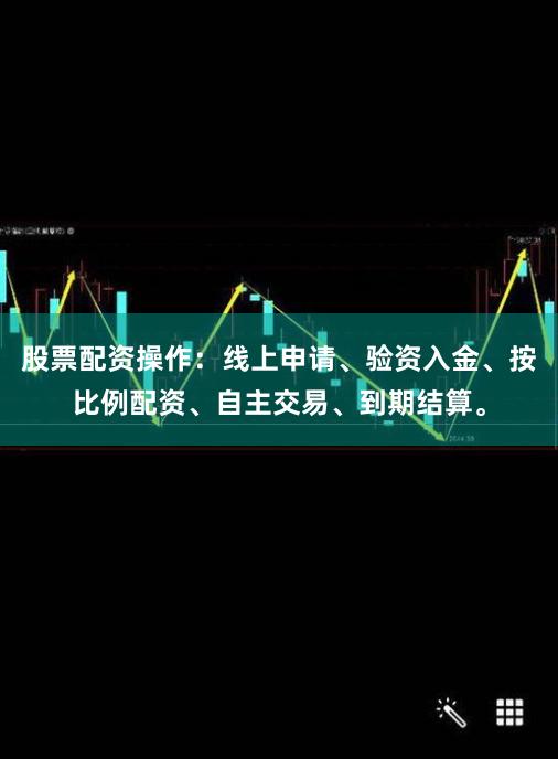 股票配资操作:线上申请、验资入金、按比例配资、自主交易、到期结算。